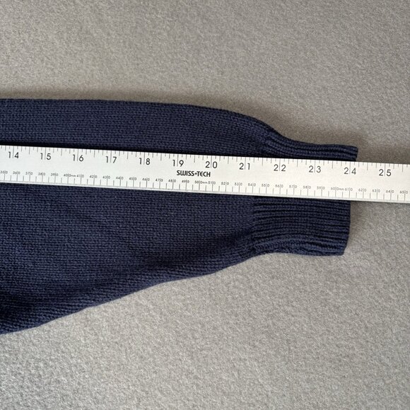Vintage 90s Nautica Scotland Cup Sailboats Knit Pattern Sweater Men's XL Blue - Picture 5 of 15